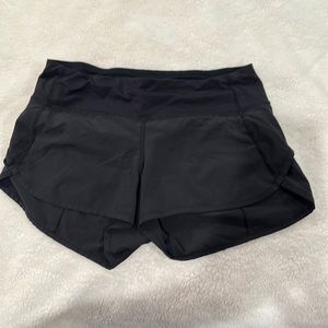 Black Lululemon shorts size 4